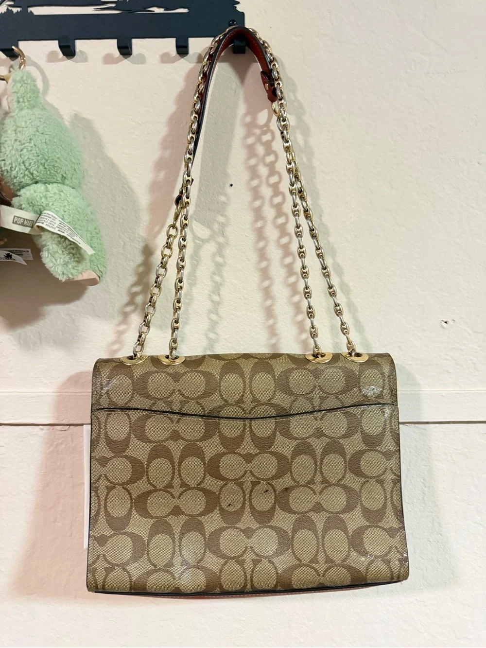 Coach signature tone bag
